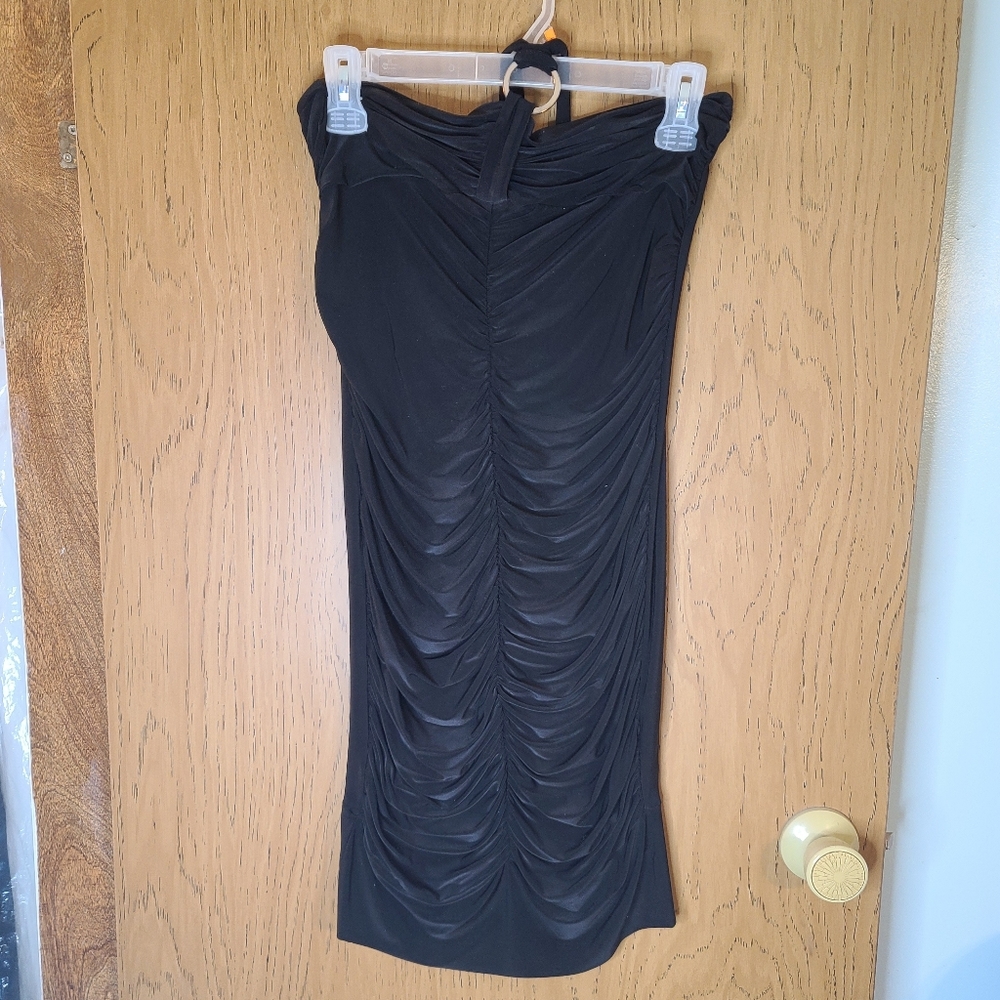Black mini dress